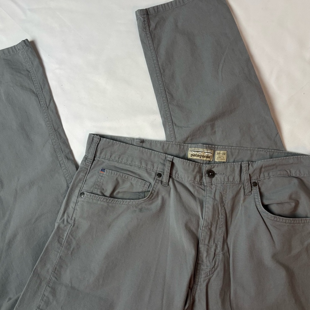 Patagonia Gray Pants Men’s Sz 38 X 32 Straight Leg Organic Cotton
